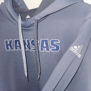 Adidas Kansas University Hoodie - Very Soft - Size L